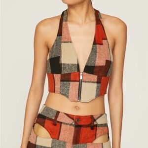 AFRM Neva Zip Corset Top NWT Medium